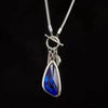 Personality Sliver Color Irregular Geometric Grey Teardrop-shaped Pendant Snake Bone Chain Necklace for Women Jewelry - Image 8