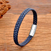 Simple Classic Stainless Steel Bracelet for Women Men Braided Leather Bangles Special Birthday Party Couple Jewelry Gift - Image 3