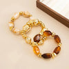 Three Piece Acrylic Bead Bracelet Set with Baroque Style Accents - Image 16