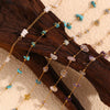 Crushed Stone Freshwater Pearl Stainless Steel Women's Bracelet Foot Chain Romantic Jewelry Gift - Image 6
