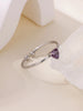 Zircon Heart Birthstone Rings For Women Stainless Steel Gold Color Birthstone Ring Aesthetic Wedding Jewelry Gift - Image 6