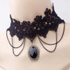 Gothic Victorian Black Lace Necklace Women Girl Boho Crystal Tassel Sexy Lace Choker Dark Loli Style Holiday Party Girl Jewelry - Image 4
