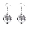 Creative, Festival Party Gift Jewelry Stylish Retro Disco Ball Pendant Earrings - Image 1