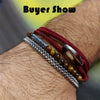 Simple Style Double Layered Marine String Bracelet For Men Women Sliding Adjustable 3mm Thin Rope Nautical Braclet Pulseria - Image 2