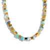 Light Color Stone Beads Handmade Necklace for Women Stainless Steel Metal Women Jewelry Gala Gift - Image 7