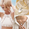 Women Locket Necklaces, Openable Heart Pendants, Stainless Steel Shell Photo Frame Necklace - Image 3