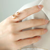 Rings For Women Stainless Steel Adjustable Gold Plated Punk Open Ring Jewelry Accessories Couples Gifts - Image 11