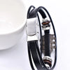 Retro Faux Leather Guitar Bracelet, Punk Rock Music Guitar Leather Bracelet, Handmade Braided Multi-Layer Wrap Bracelet - Image 6