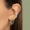 1Pc Gold Silver Filled Zircon Ear Cuffs Earrings For Women Non-Pierced Clip Earring Wedding Party Jewelry - Image 4