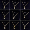 Shining A-Z Letter Pendant Charm Necklace 26 Initial Alphabet Name Clavicle Chain Party Valentine's Day Jewelry Gift - Image 29