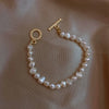 Baroque Freshwater Pearl Simple Design Gold Female Jewelry Sets For Women Necklace Bracelet - Image 6