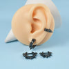 1pc Stainless Steel Cone Silver/Black Color Ear Cartilage Spike Hoop Earring, Tragus Helix Daith Piercing Jewelry For Men - Image 2