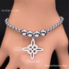 Stainless Steel Jewelry Set Witchcraft Witch Celtic Irish Knot Pendant Necklace Earring Bracelet Ring Nudo De Bruja - Image 21