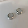 Silver Vintage Chunky Round Earrings For Women Circle Hoops Earring Jewelry Prevent Allergy AccessoriesGift - Image 7
