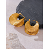 Stylish Unique Stainless Steel Geometric Statement Earrings Creative Metal Gold Color Temperament Jewelry Women - Image 3