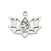 10/22-Piece Antique Silvery Lotus Charms Pendant Set for Handmade Jewelry Crafting (Necklaces/Bracelets/Earrings) - Image 15