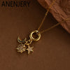316L Stainless Steel Moon Star Zircon Necklace For Women Temperament Versatile Jewelry Gifts Daily - Image 1