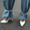 Cross Pendant Chain Sleek Pearl Chain Anklet Jeans Foot Chain Adjustable For Party Wear Casual Outfits Dressy Occasions - Image 4