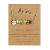 12 Constellation Sign Stone Bracelet for Women Kids Aries Leo Hand Braid Cardstock Bracelet Female Jewelry Birthday Gift - Image 28