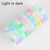 10Pcs/Lot Multicolor Luminous Heart Silicone Bracelets For Men Women Flower Sport Mix Style Rubber Wristband Bangle Jewelry Gift - Image 25