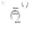 ZS 1PC 2/4/6/8G Spike Horseshoe Nose Ring Stainelss Steel Cone Large Gauge Piercings Internal Threaded Septum Nose Ear Expander - Image 18