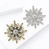 Christmas Classic Rhinestone Snowflake Brooches for Women Pearl Ice Crystal Pins Office Party Friend Year Gifts Accessories - Image 4