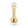 18G/16G Titanium Ball Threadless Push Pin Labret Stud Earring Nose Tragus Cartilage Conch Helix Piercing - Image 11