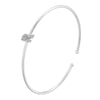 gold plated micro-set zirconia 26 letters A-Z simple unisex bracelet lucky letters bracelet silvery - Image 11