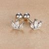 2Pcs Helix Ear Piercing Stud Earrings for Women Zircon Heart star Moon Ear Tragus Cartilage Piercing Accessories Jewelry Gift - Image 9