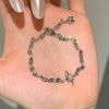 high-quality sparkling star bangles for women inspired silver charm bracelet suitable for daily jewelry gifts - Image 4