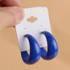 FishSheep Acrylic C Shape Hoop Earrings For Women Korean Colorful Geometric Resin Circle Earrings Jewelry - Image 14