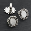 13x18mm 5pcs Antique Silver Plated And Bronze Plated Brass Oval Adjustable Ring Settings Blank/Base,Fit 13x18mm Glass Cabochons - Image 20