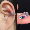 Silver Color Simple Punk Metal Zircon Ear Cuff Clip on Earrings for Women No Pierced Crystal Star Earcuff Ear Wrap Clips Jewelry - Image 28