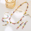 Colourful Crystal Zircon Necklace for Women Party Jewelry Accessory Ladies Elegant Zircon Jewelry - Image 8
