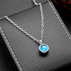 Stainless Steel Birthstone Pendant Necklace Cremation Ashes Jewelry with Colorful Gemstones, Keepsake Memorial for Human Ashes - Image 9