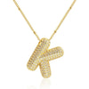 26 Letters Necklaces For Women Man Gold Color Alphabet Zircon Pendant Birthday Party Gift Jewelry - Image 16
