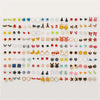 100 Pair/Lot Small Mini Stud Earring Set For Girl Love Star Animal Geometric Random Female Wedding Party Ear Jewelry Accessories - Image 5