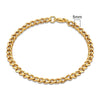 3-11mm Locomotive Men Punk Rock Stainless Steel Curb Cuban Link Chain Silver Color Bracelet For Women Biker Jewelry - Image 17
