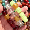 Acrylic Geometric Bead Bracelet with Elastic Stretch Fit - Image 47
