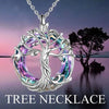 Tree Of Life Necklaces Celtic Family Tree Necklace With Circle Crystal Jewelry Gifts For Women Girls Mom Birthday - Image 2