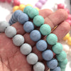 Colorful Acrylic Bead Choker Necklace with Large Round Beads - Image 38