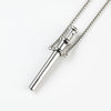 Relief Breathing Necklace Stainless Steel Meditation Pendant for Stress Mindfulness Calm Jewelry Quit Smoking Aid - Image 2