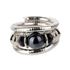 Black Stone Stretch Bracelet in a Retro Style - Image 10