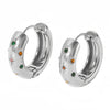 Classic Inlaid Zircon Hoop Earrings for Women, Stainless Steel Plated with Gold, Earrings - Image 10
