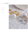 Imitation Pearls Drop Stainless Steel Golden Korean Hoop Earrings Charms Jewelry Gift - Image 47
