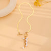 Imitation Pearl Tassel Flat Snake Bone Necklace For Women Personalized Daily Accessory Party Jewelry Birthday Gifts - Image 5