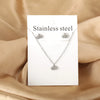 Necklaces Jewelry Sets For Women Girls Stainless Steel Pendant Necklaces And Earrings 2 Pieces Sets Wedding Party Jewelry Gifts - Image 23