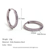 Cubic Zirconia Huggie Hoop Earrings in Multiple Sizes - Image 17
