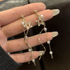 Crystal Water Drop Tassel Earrings for Women Temperament Colorful Long Earrings Bridal Wedding Party Jewelry Gifts - Image 9