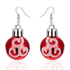 Christmas Snowflake Star Ball Shaped Bulb Earrings Hook For Women Ear Dangle Drop Xmas Party Jewelry Gift - Image 19